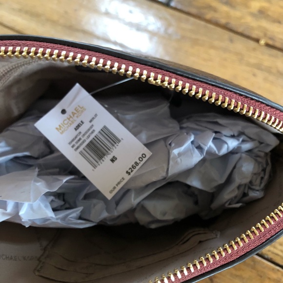 NWT Michael Kors embossed leather Emmy crossbody - Picture 6 of 7